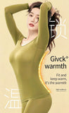 Spring & Autumn Skin-Friendly Top Set Ultra-Thin Seamless Nude Feel High Stretch Long Sleeve Thermal Underwear Women's Base Laye