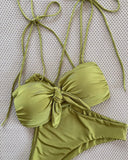 Sexy Halter Micro Bikini 2024 Women Swimsuit Female Swimwear Thong Bikinis Set Brazilian Beach Wear Bathing Suit Biquini