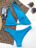 2026 Asymmetric One Shoulder Bikini Women Swimsuit Female Swimwear Two Pieces Bikini Set Hollow Out Bathing Suit Swim Beach Wear