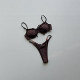 New Fashion Women Sexy Underwire Padded Swimsuit Bead Decor Lace-up Backless Micro Bikini Beachwear Push Up Low Waist Swimwear
