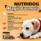 Nutridog Allergy Relief Dog Chews Omega 3 Vitamin C Support
