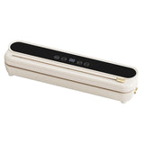 Electric Vacuum Sealer Built-in Cutter Food Keep Fresh Vacuum Packaging Machine Dry/Wet Applicable Kitchen Food Sealing Machine