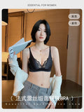 Sexy Summer Bra Sin Aros, French Lingerie Encaje Triangulo Pecho Pequeño, Bralette Suave Puro Deseo Saten MOYISU 32-38-S-XL AB