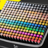 262 Color Marker Pen Set Double Head Brush Pens Art