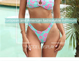 2024 Sexy Push Up Women Swimsuits Micro Bikini Female Swimwear Brazilian Bikini Set Thong Biquini Swim Suits Print Beachwear