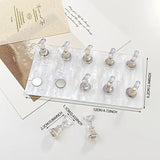 Double row acrylic nail stand base, comes with 10 Aurora nail display stands, nail art display tools