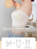MOYISU Beautiful Back Strap Underwear Women's Big Chest Small Chest Gathering Without Trace Chest Thin Summer Vest Wear Bra