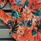 2025 New Patchwork Long Sleeve One Piece Swimsuit Women Swimwear Monokini Bathing Suit Female Bodysuit Surfing Swim Wear Beach