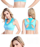 6 Colors Sports Bra Women Cross Hollow Back Gym Jogging Crop Top Female Tops Yoga Fitness Shockproof Vest Sport Bras for Women
