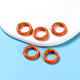 5Pcs/Lot 21 Colors Metal O Ring Spring Clasp Openable Round Carabiner Keychain Clips Hook Dog Chain DIY Jewelry Buckle Connector