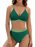 2026 Strappy Bikini High Waist Swimsuit Women Sexy Solid Swimwear Female Bathers Swimming Bathing Swimming Swim Suit Beachwear