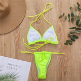 DEKA Shiny PU Mini Micro Bikini 2025 Women Swimsuit Female Brazilian Swimwear Two Pieces Bikini Set High Cut Bathing Suit Swim