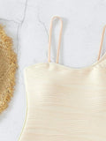 2026 Plain One Shoulder Swimsuit One Piece Solid Swimwear Women Sexy Bathers Bathing Swimming Swim Suit Female Beachwear