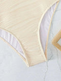 2026 Plain One Shoulder Swimsuit One Piece Solid Swimwear Women Sexy Bathers Bathing Swimming Swim Suit Female Beachwear