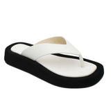 2025 Women's Flat Flip Flops Sandals Black White Summer Shoes Casual Outdoor Wear Beach Vacation Slides