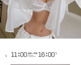French Anime Style Lingerie Set Ultra Thin White Lace Bra Small Breasts Push Up Traceless Bralette Pure Desire Gathering Sexy BB