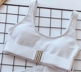 4 Colors Bikini Women Solid High Waist Swimwear Swimsuit Buckle Design Female Beach Bikinis Set Bathing Suit Bikini Taille Haute