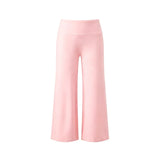 Women Solid Color Capri Pants High Waist Skinny 3/4 Length Flared Pants Casual Loose Fit Cropped Jogging Trousers Daily Summer