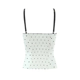Sexy Polka Dot Camisole For Women Niche Lace Collar Slim-fit Outerwear Suitable For Seaside Vacations Elegant Charming 9B81