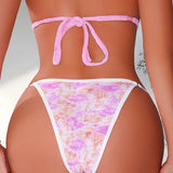 1pcs Color Print Sexy Lady Briefs Comfortable Sexy Lingerie Fashion Romantic-French Women Panties Low Rise Female Underwear