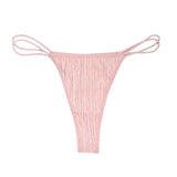 Low Waist Traceless Briefs Double Layered Thin Waistband Panties Comfortable Solid Color Sexy Cotton Sports Fitness Thong 2025