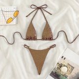 Sexy Diamond Extreme String Mini Micro Bikini Women Swimwear Female Swimsuit Two-piece Bikini set Bather Bathing Suit Swim V5180