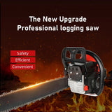 High Power 9800W Chainsaw 70cm Cutting Bar 2-Stroke Petrol Chain Saw Portable Handheld Tree Trimming Machine Wood Cutter