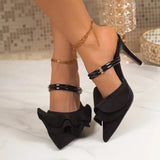 High Heels Slippers for Women New Pointed Thin Heel, Toe Cap Sandals Women Shoes Plus Size