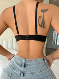 Hot Sale Fancy Women Back Closure See Through Lingerie Underwear Lifting Bra Top Bodysuit U206