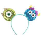 Disney Festival Party Cosplay Mouse Ears Headband 3.3" Ears Glitter Hairband Without Bow For Boys DIY Cartoon Hair Accessories