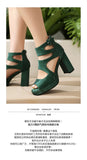 Summer Sexy Gladiator Women Sandals Designer Peep Toe Hollow Out High Heels Platform Party Ladies Shoes Zipper Sandales Femmes