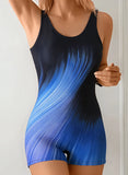 2026 Sporty Printed Slim Swimsuit Women One Piece Vintage Swimwear Female Sexy Bathers Bathing Swimming Swim Suit Beachwear XXL