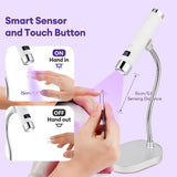 LED Nail Lamp UV Light for Gel Nails with Smart Display Sensor 360° Rotatable Magnetic Nail Lamp for Home Use