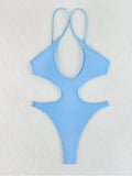 DEKA Vintage Plus Size Solid Sexy Bikini Set Women One Piece Swimwear Tummy Control Swimsuit Bathing Suit Beachwear