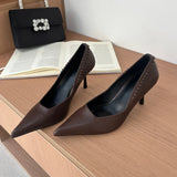 Pointed Toe Pumps Street Style High Heels Women Sexy Banquet Party Shoes for Women Rhinestone Shallow Elegant Designer Shoes New