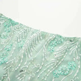 Fashion Floral Sequ Pearl Mini Skirt For Women Summer Vacation Beaded Hip Package Short Skirts Evening Party Lady Beach QH8J