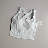 Women's Shock Absorbing Sports Bra Gathered Design Running Fitness Vest Underwear Quick Dry Comfortable Bra for Active Women