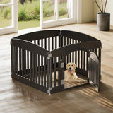 JHK Plastic Dog Playpen Expandable Pet Fence Indoor Outdoor
