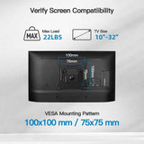 Adjustable TV Mounts Wall Mount Bracket Supports 10"-32" LED/LCD TVS,Holds Up to 10kg, VESA 100*100, Home Office Use TV Stand