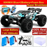 1:16 4WD High-Speed RC Monster Truck – 80KM/H Brushless Off-Road Racing Car