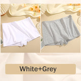 2Pcs/Set Women's Panties Cotton Seamless Sports Boxers Underwear Female Solid Color Briefs Lingerie Intimate Underpants XS-XL