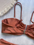Bandeau Bikini Push Up Women Swimsuits 2026 Sexy Female Swimwear Brazilian Bikini Set Thong Biquini Swim Suits Solid Beachwear