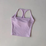 Women's Cross-Back Yoga Sports Vest One-Piece Cup Versatile Training Fitness Bra Colorful Fitness Clothing for Active Women