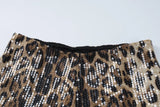 Sexy Chic Leopard Printed Super-short Night Club Shorts Women Fashion Skinny Sequins Short Pants Evening Party Outfit Streetwear