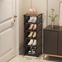 Multi-Layer Stackable Shoe Cabinet Shoes Storage Rack foldable free combination shoe rack For Entry Wall Corner Shoes Shelf