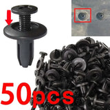 Car Bumper Fender 8mm Hole 1000/500/50Pcs Plastic Rivets Fastener Screw Door Trim Panel Retainer Fastener Clips Car Accessories