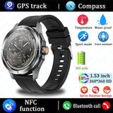 Original S4 Ultra Smart Watch Men  AMOLED Outdoor Sport NFC GPS Track Heart Rate Waterproof Bluetooth Call Smart watch 2025 New