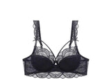 MOYISU Minimizer Bra French Lace for Large Bust, Anti Sagging Full Coverage Push Up Underwire Set, Sensuous Women Sexy Bra & Set