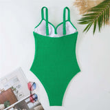 S - XL Crinkled Bikini Push Up Swimsuit Female Swimwear Women Two-pieces Bikini set With Bra Cup Bather Bathing Suit Swim V4886