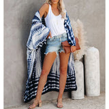New 10 Colors Printed Long Sleeve With Belt Tunic Beach Cover Up Cover-ups Beach Dress Beach Wear Beachwear Female Women V4521
